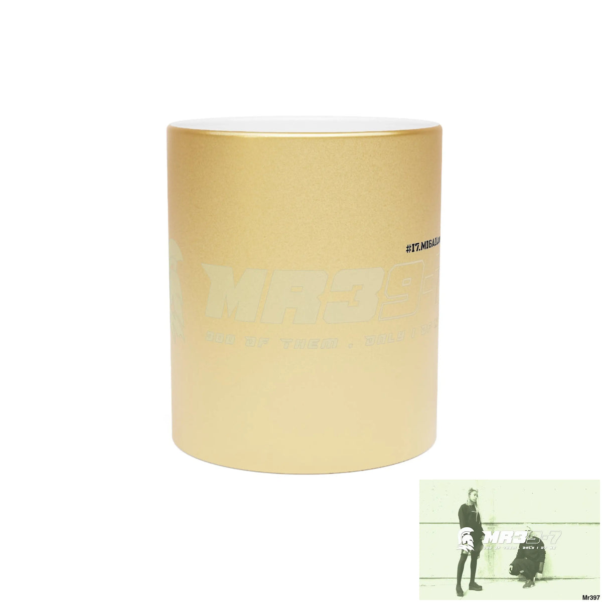 MR39-7 #I7.MI6A1London Metallic Mug (Silver\Gold) 11oz / Gold Mug
