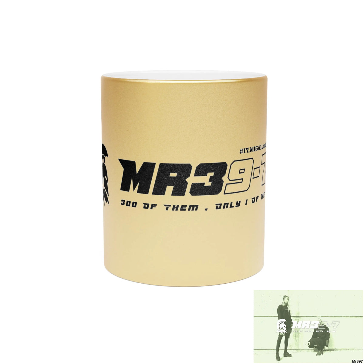MR39-7 #I7.MI6A1London Metallic Mug (Silver\Gold) 11oz / Gold Mug