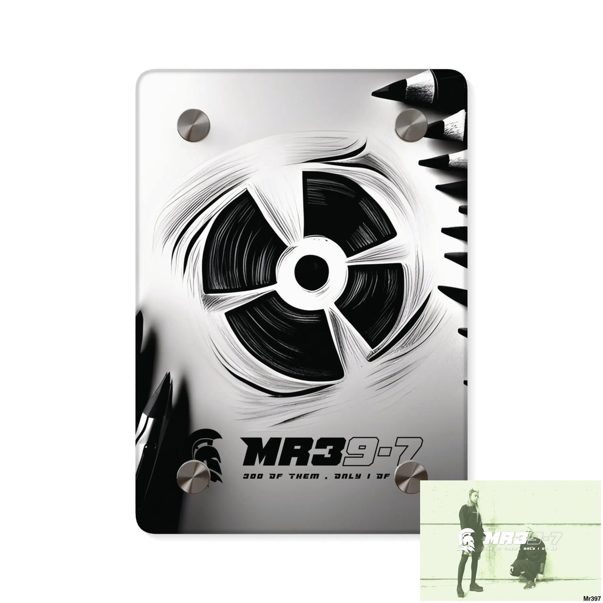 MR39-7 in blind 2014 Military G Radiation blast Acrylic Wall Art Panels 5’’ x 7’’ (Vertical) / 0.25’’ Home Decor