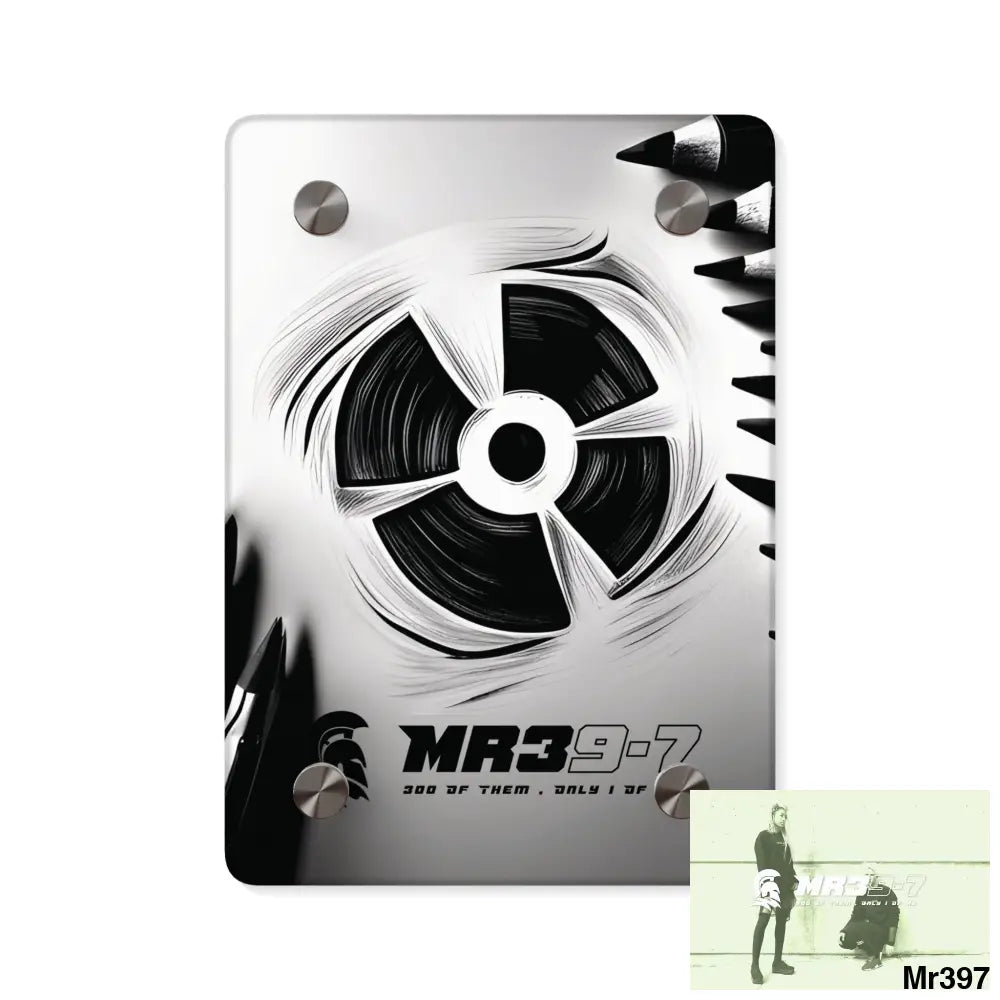 MR39-7 in blind 2014 Military G Radiation blast Acrylic Wall Art Panels 5’’ x 7’’ (Vertical) / 0.25’’ Home Decor