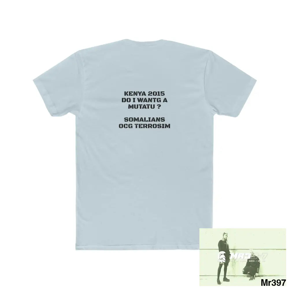 MR39-7 Kenya 2015 Matatu OCG Terrorism Men’s Cotton Crew Tee T-Shirt