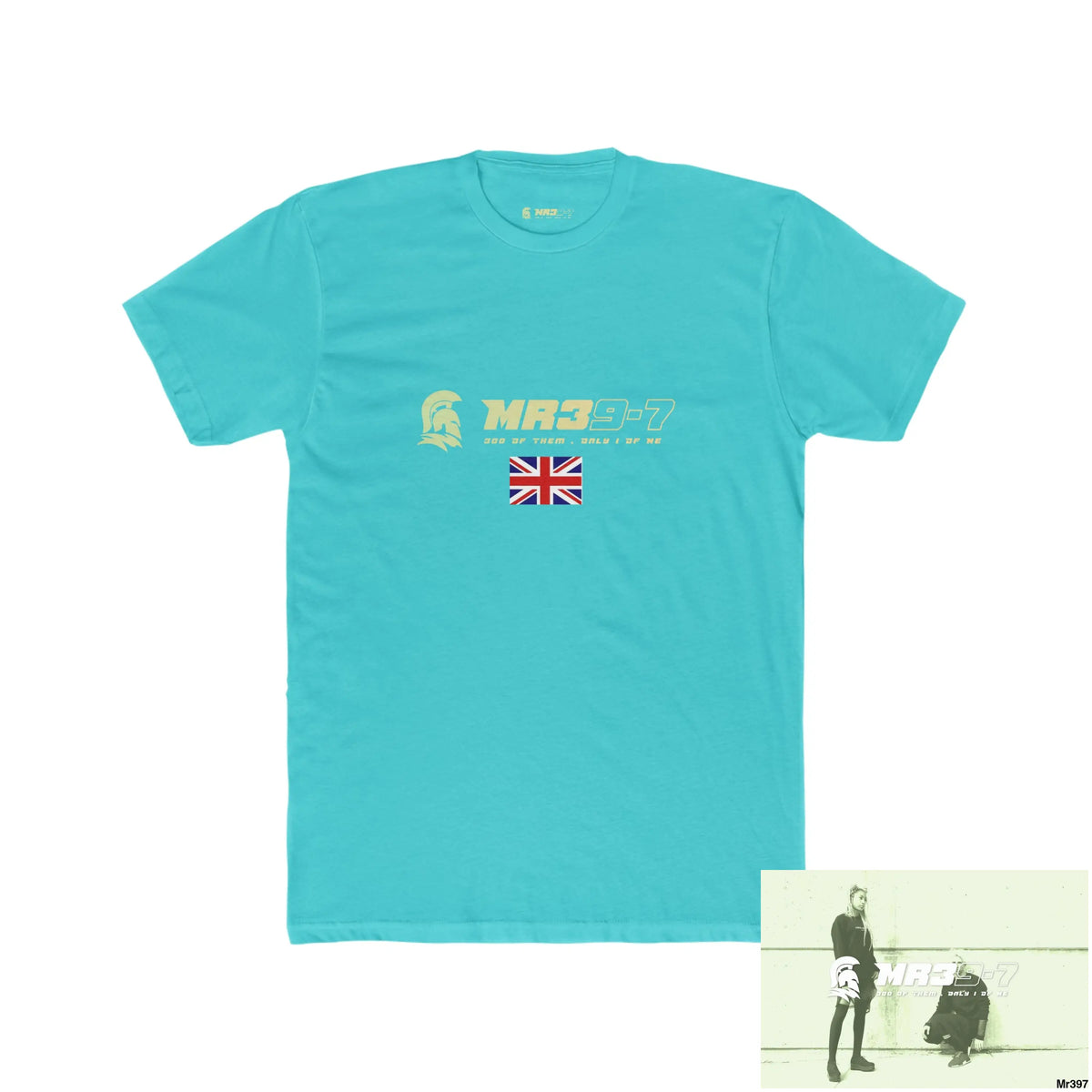 Mr39-7 Kenya 2015 Nairobi Walk of Honour Mr Asia Nice Hair Men’s Cotton Crew Tee Solid Tahiti Blue / S T-Shirt