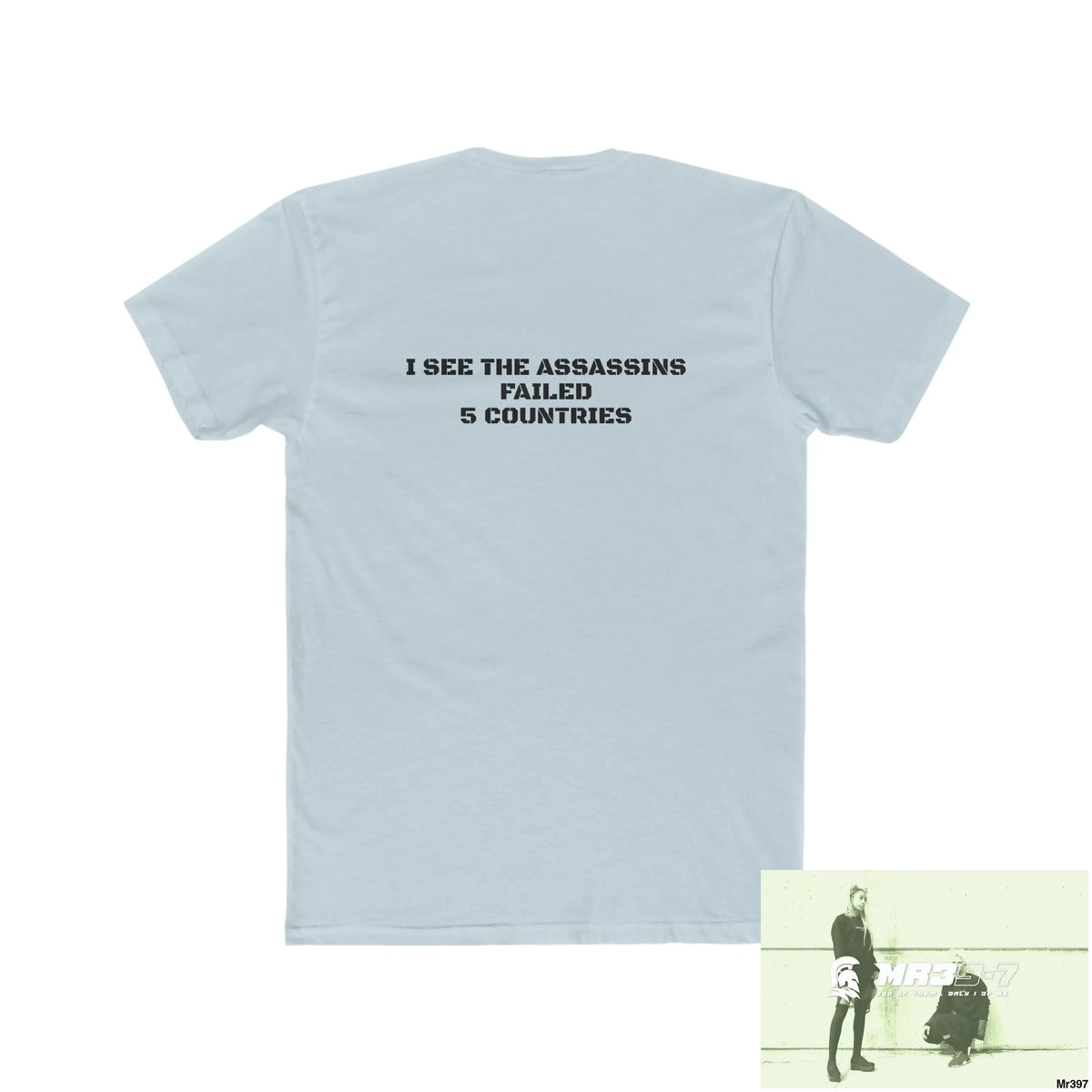 Mr39-7 Kenya I See the Assassin Failed Men’s Cotton Crew Tee T-Shirt