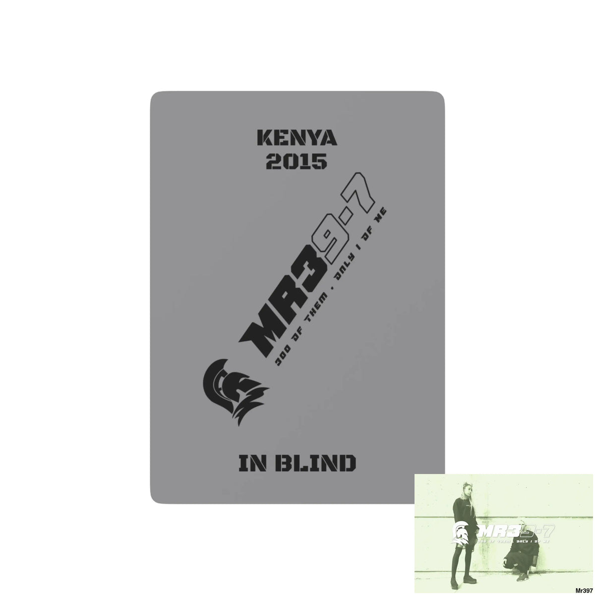 Mr39-7 Kenya In Blind Ltd Edition Custom Poker Cards 2.5’’ x 3.5’’ / White / Semi Glossy Paper products