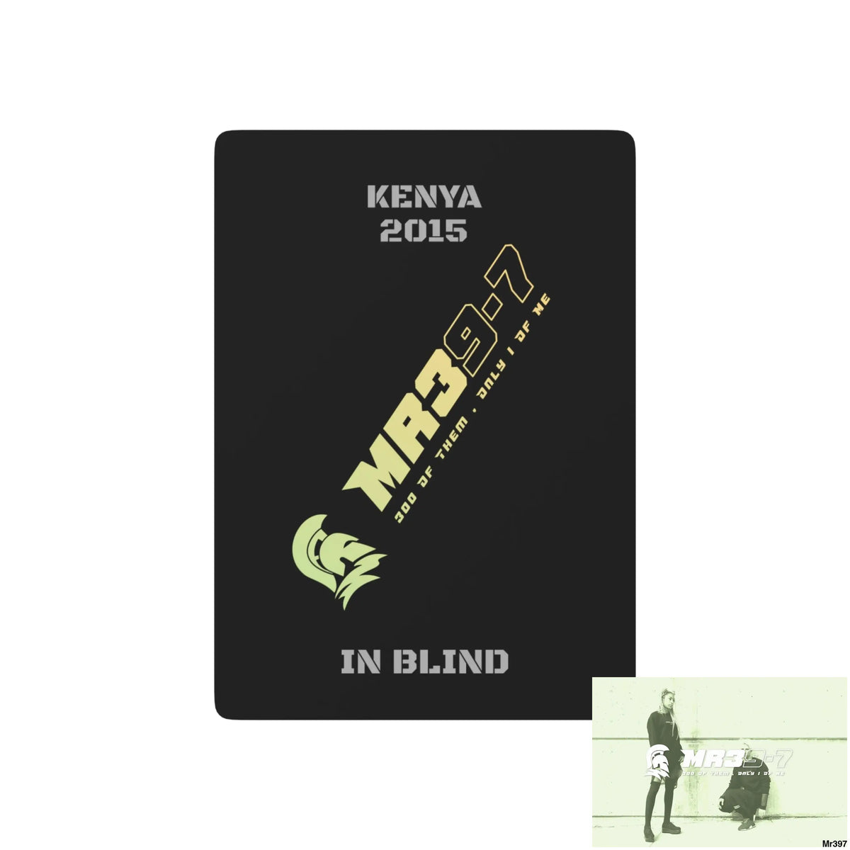 Mr39-7 Kenya In Blind Ltd Edition Custom Poker Cards 2.5’’ x 3.5’’ / White / Semi Glossy Paper products
