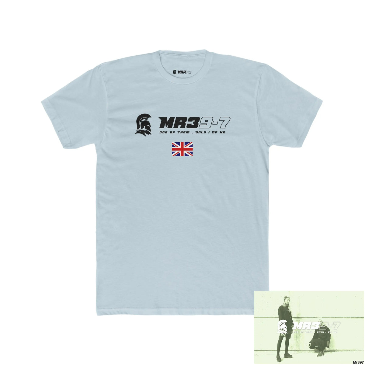 MR39-7 Kenya in Blind Men’s Cotton Crew Tee Solid Light Blue / S T-Shirt