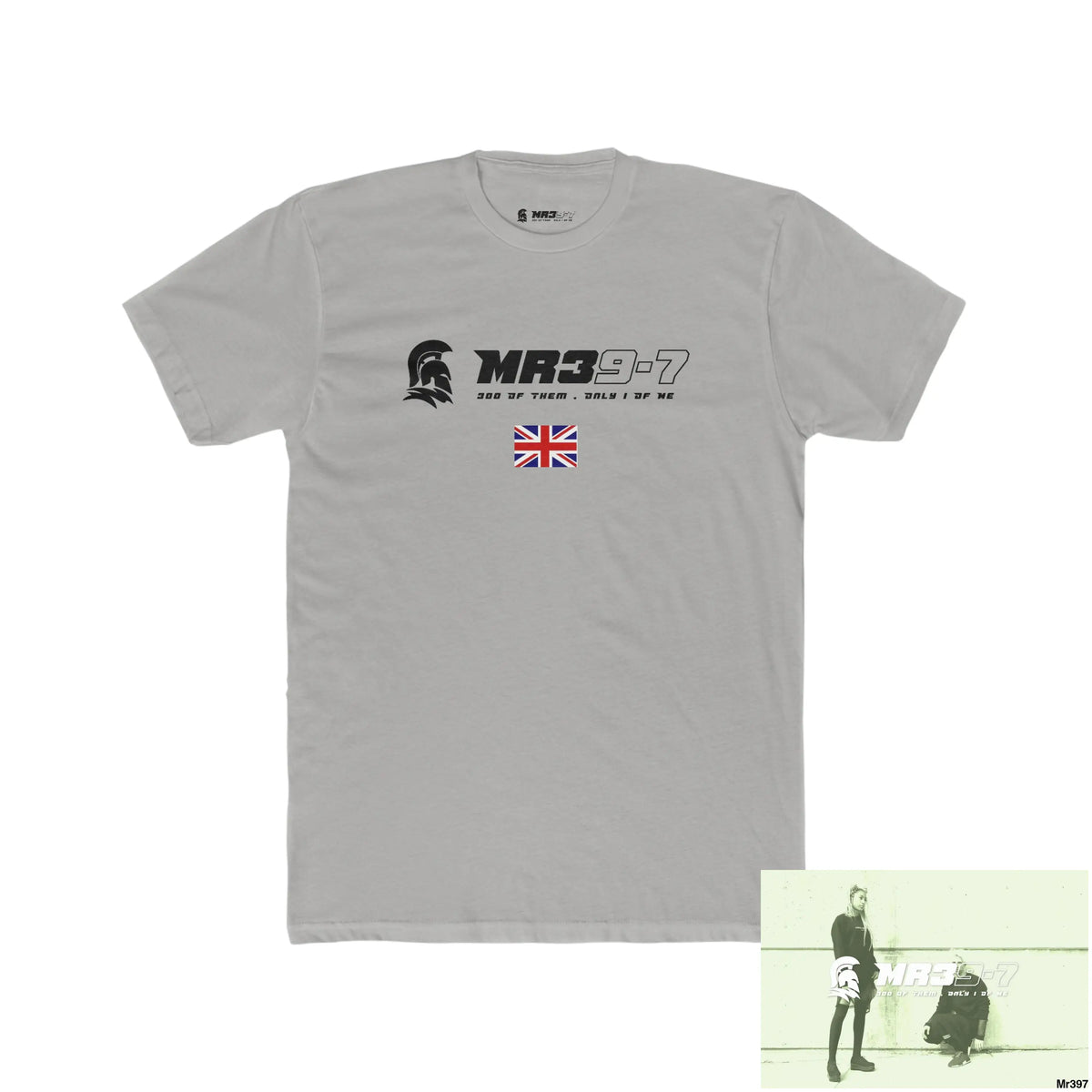 MR39-7 Kenya in Blind Men’s Cotton Crew Tee Solid Light Grey / S T-Shirt