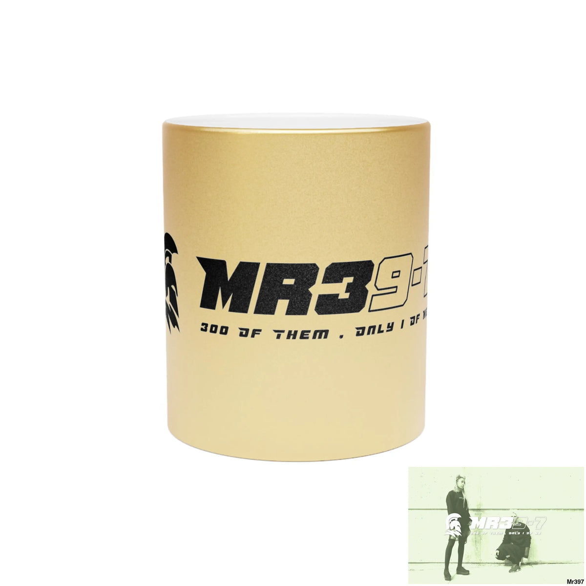 MR39-7 Metallic Mug (Silver\Gold) 11oz / Gold Mug
