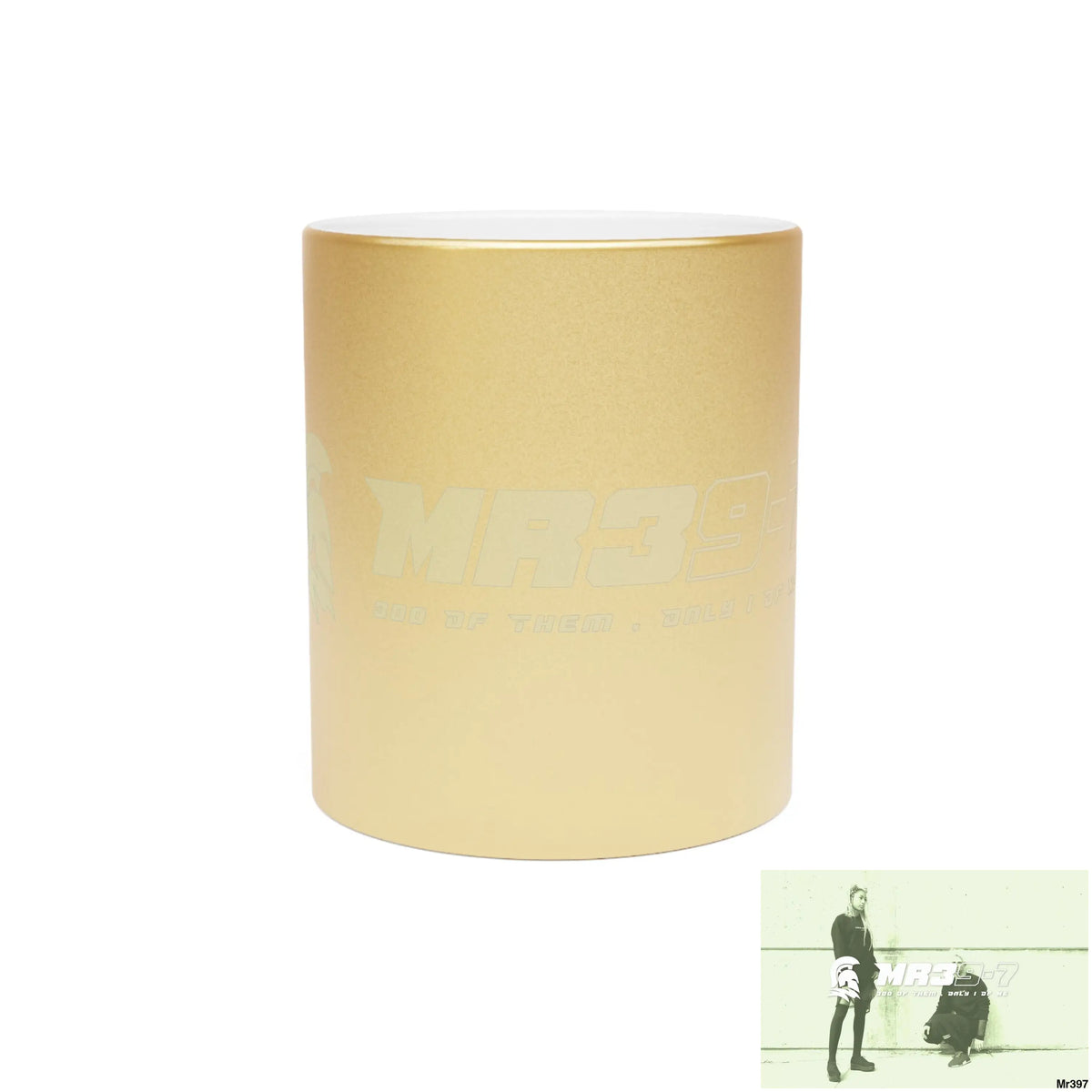 MR39-7 Metallic Mug (Silver\Gold) 11oz / Gold Mug