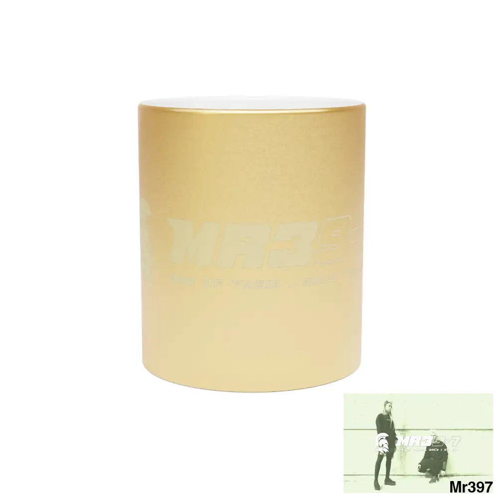 MR39-7 Metallic Mug (Silver\Gold) 11oz / Gold Mug