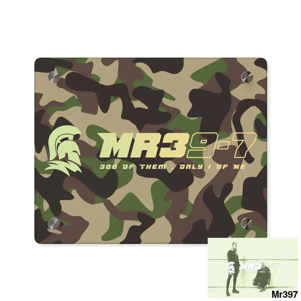 MR39-7 Military Mentality 1991 Style Acrylic Wall Art Panels 10″ x 8″ (Horizontal) / 0.25’’ Home Decor