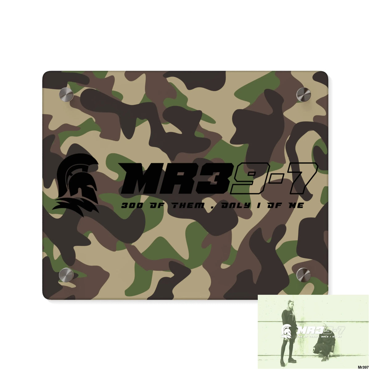 MR39-7 Military Mentality 1991 Style Acrylic Wall Art Panels 10″ x 8″ (Horizontal) / 0.25’’ Home Decor