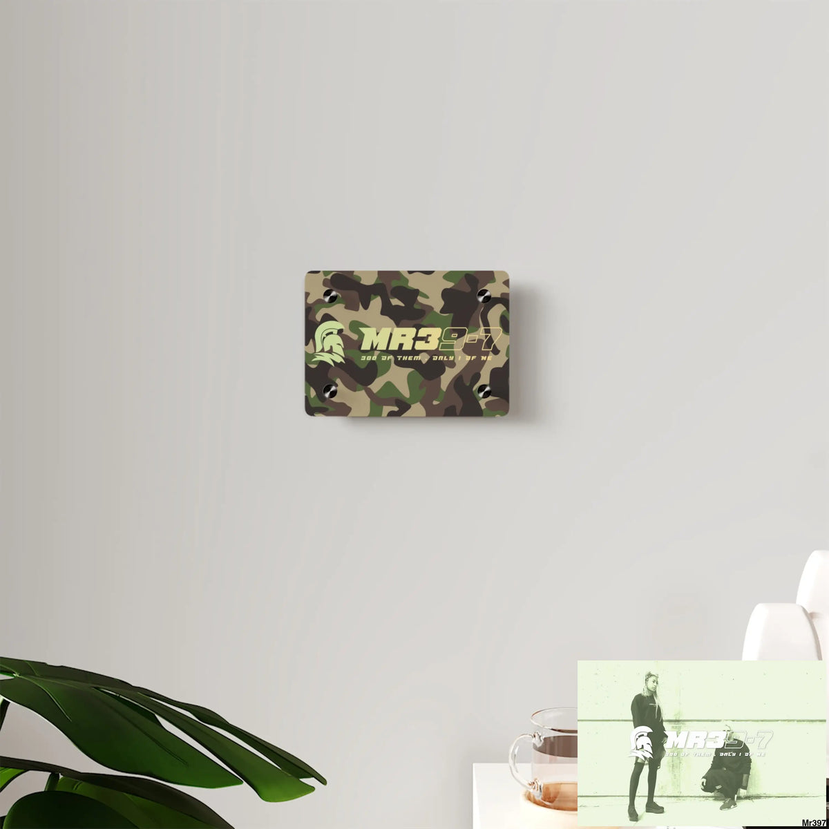 MR39-7 Military Mentality 1991 Style Acrylic Wall Art Panels Home Decor