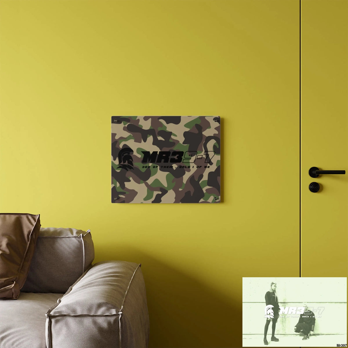 MR39-7 Military Mentality 1991 Style Acrylic Wall Art Panels Home Decor