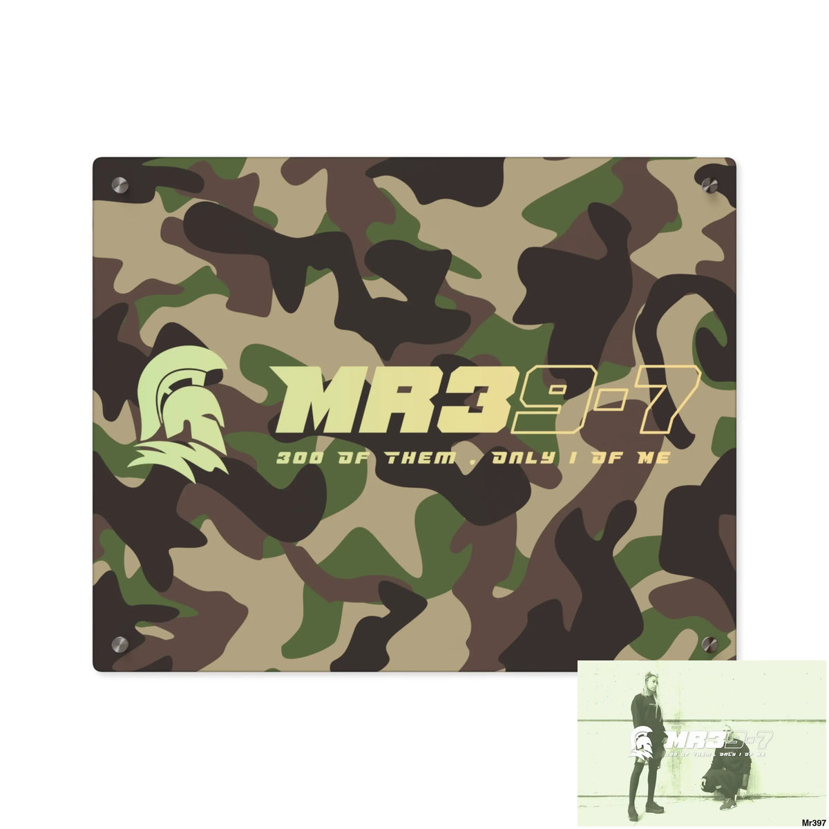 MR39-7 Military Mentality 1991 Style Acrylic Wall Art Panels 20″ x 16″ (Horizontal) / 0.25’’ Home Decor