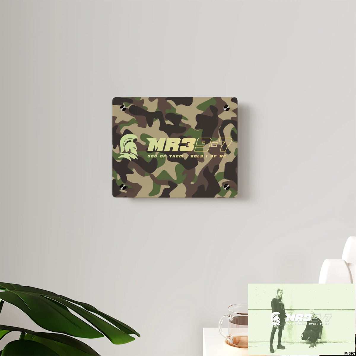 MR39-7 Military Mentality 1991 Style Acrylic Wall Art Panels Home Decor