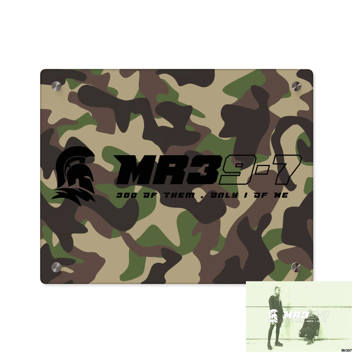 MR39-7 Military Mentality 1991 Style Acrylic Wall Art Panels 14″ x 11″ (Horizontal) / 0.25’’ Home Decor