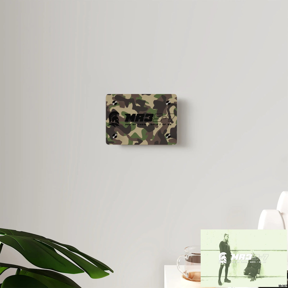 MR39-7 Military Mentality 1991 Style Acrylic Wall Art Panels Home Decor