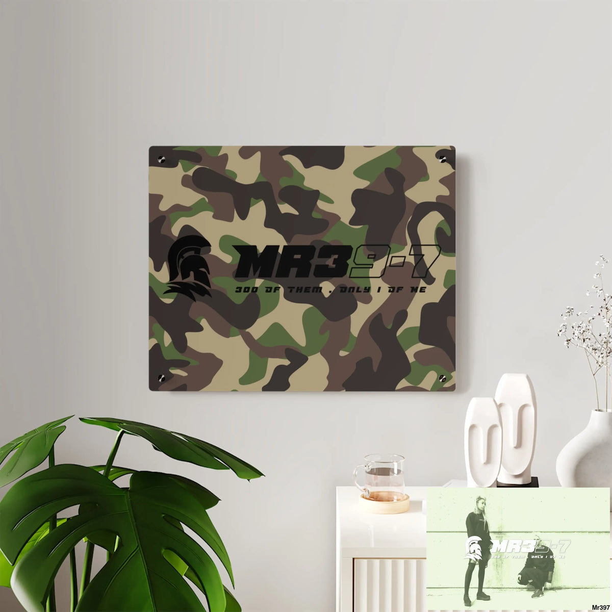 MR39-7 Military Mentality 1991 Style Acrylic Wall Art Panels Home Decor