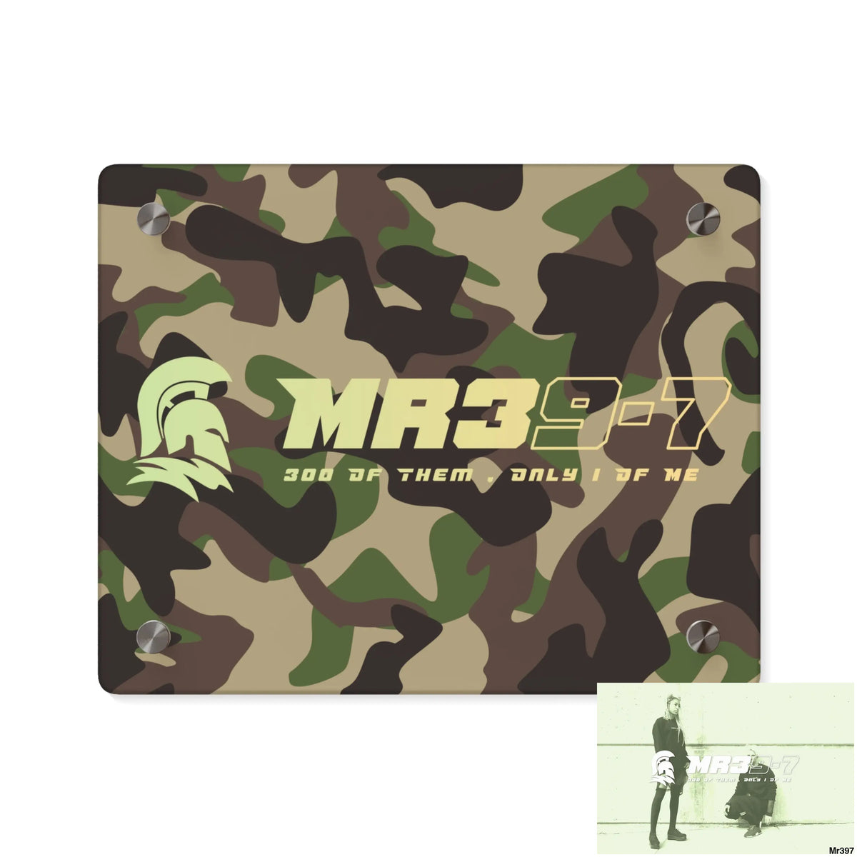MR39-7 Military Mentality 1991 Style Acrylic Wall Art Panels 10″ x 8″ (Horizontal) / 0.25’’ Home Decor