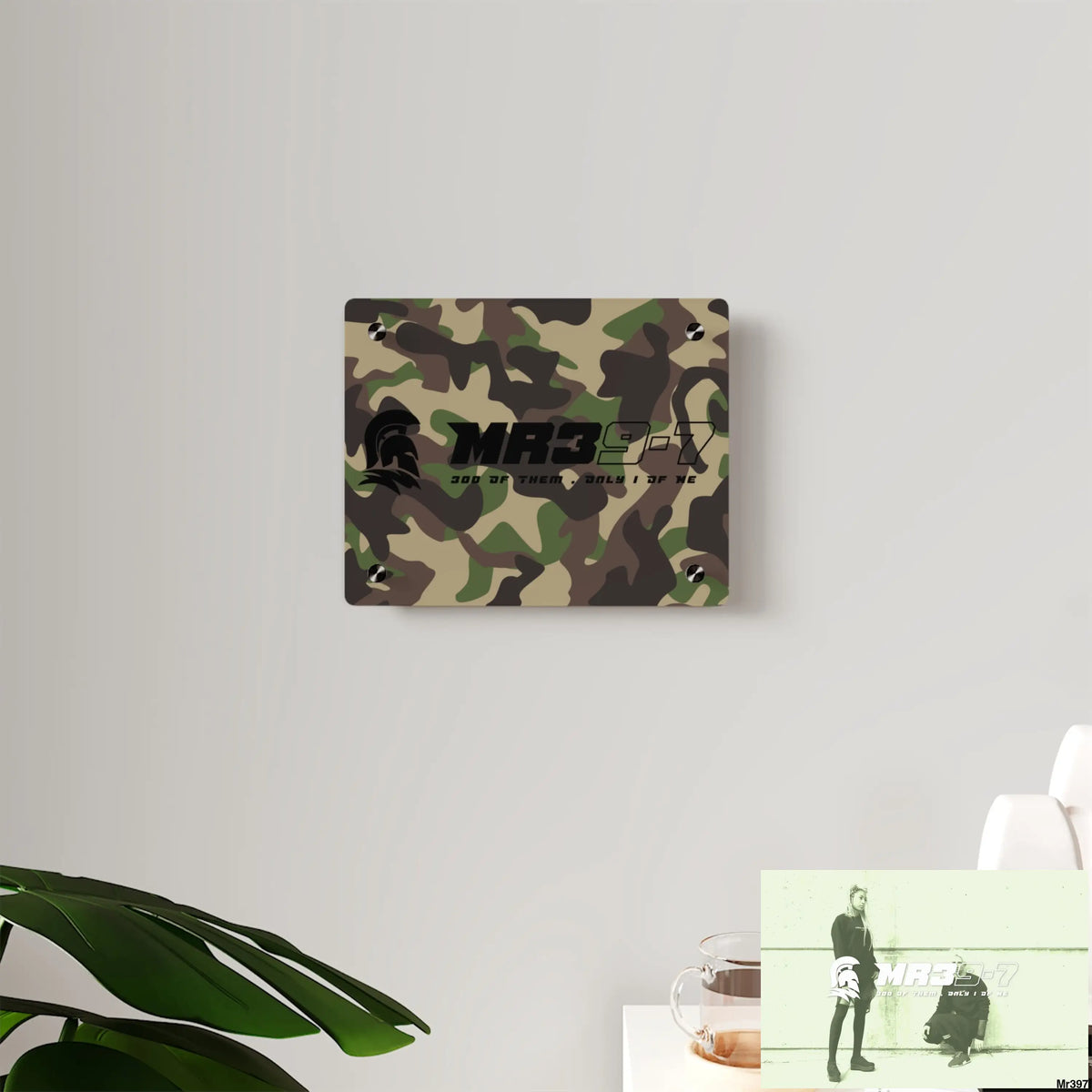 MR39-7 Military Mentality 1991 Style Acrylic Wall Art Panels Home Decor