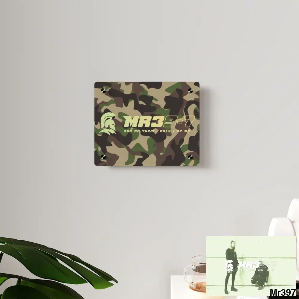 MR39-7 Military Mentality 1991 Style Acrylic Wall Art Panels Home Decor