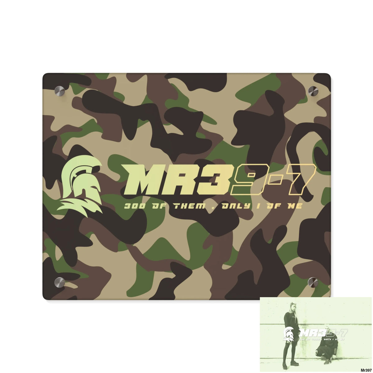MR39-7 Military Mentality 1991 Style Acrylic Wall Art Panels 14″ x 11″ (Horizontal) / 0.25’’ Home Decor