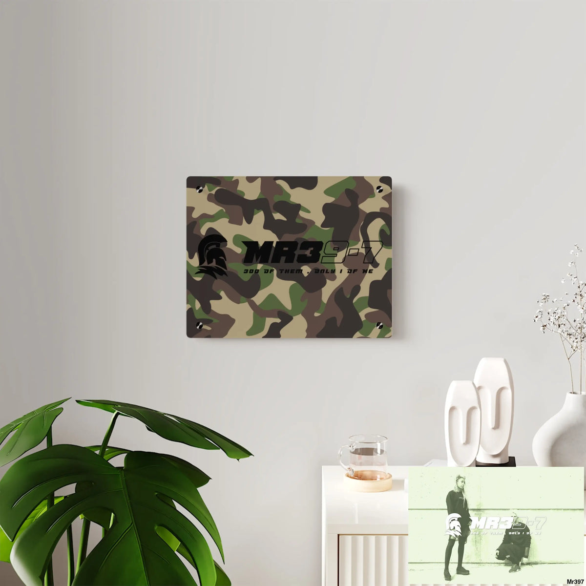 MR39-7 Military Mentality 1991 Style Acrylic Wall Art Panels Home Decor
