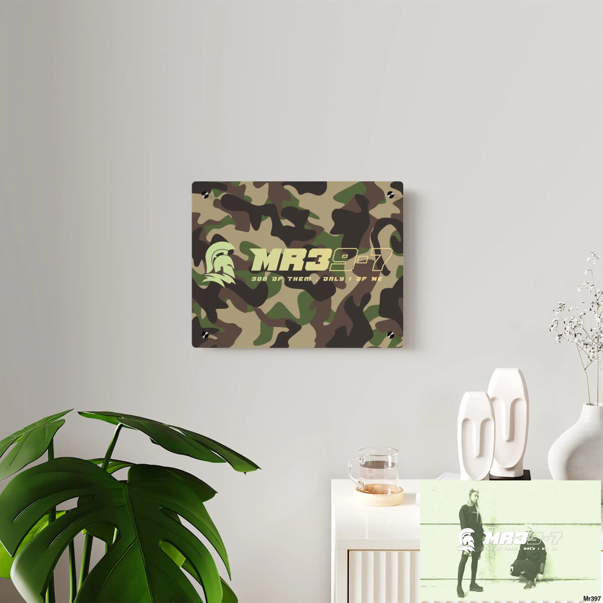 MR39-7 Military Mentality 1991 Style Acrylic Wall Art Panels Home Decor