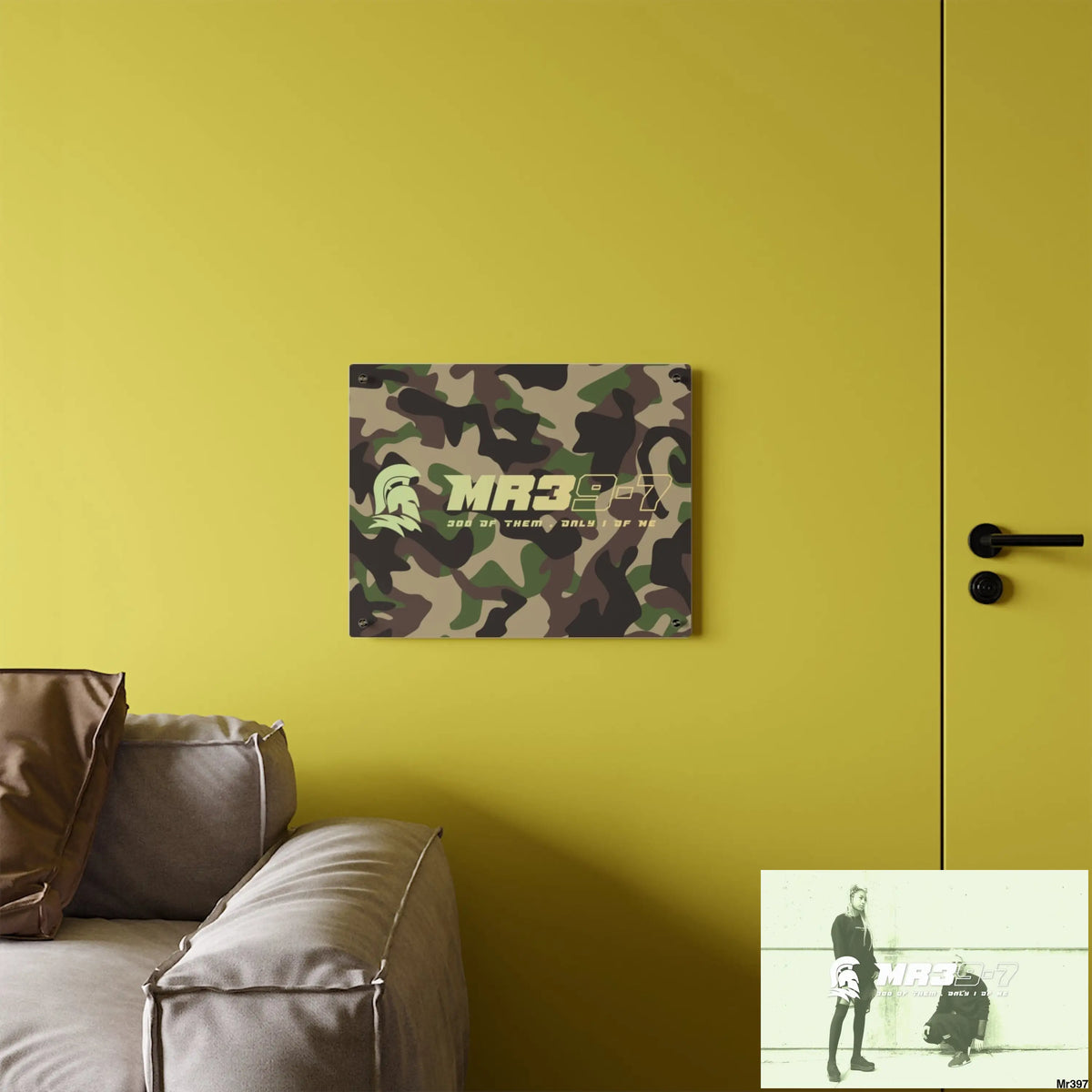 MR39-7 Military Mentality 1991 Style Acrylic Wall Art Panels Home Decor