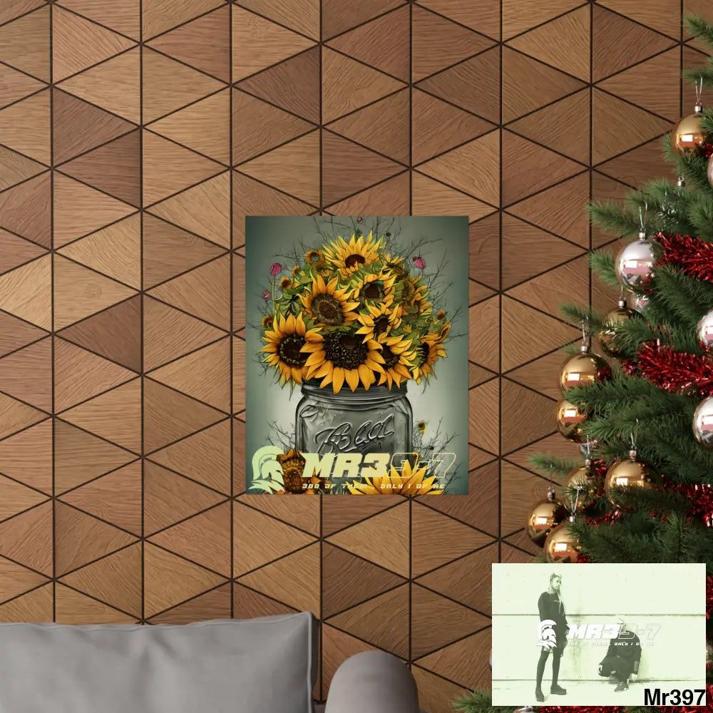 Mr39-7 Relax Fantasy Summer Landscape in a Mason Jar Matte Vertical Posters Poster