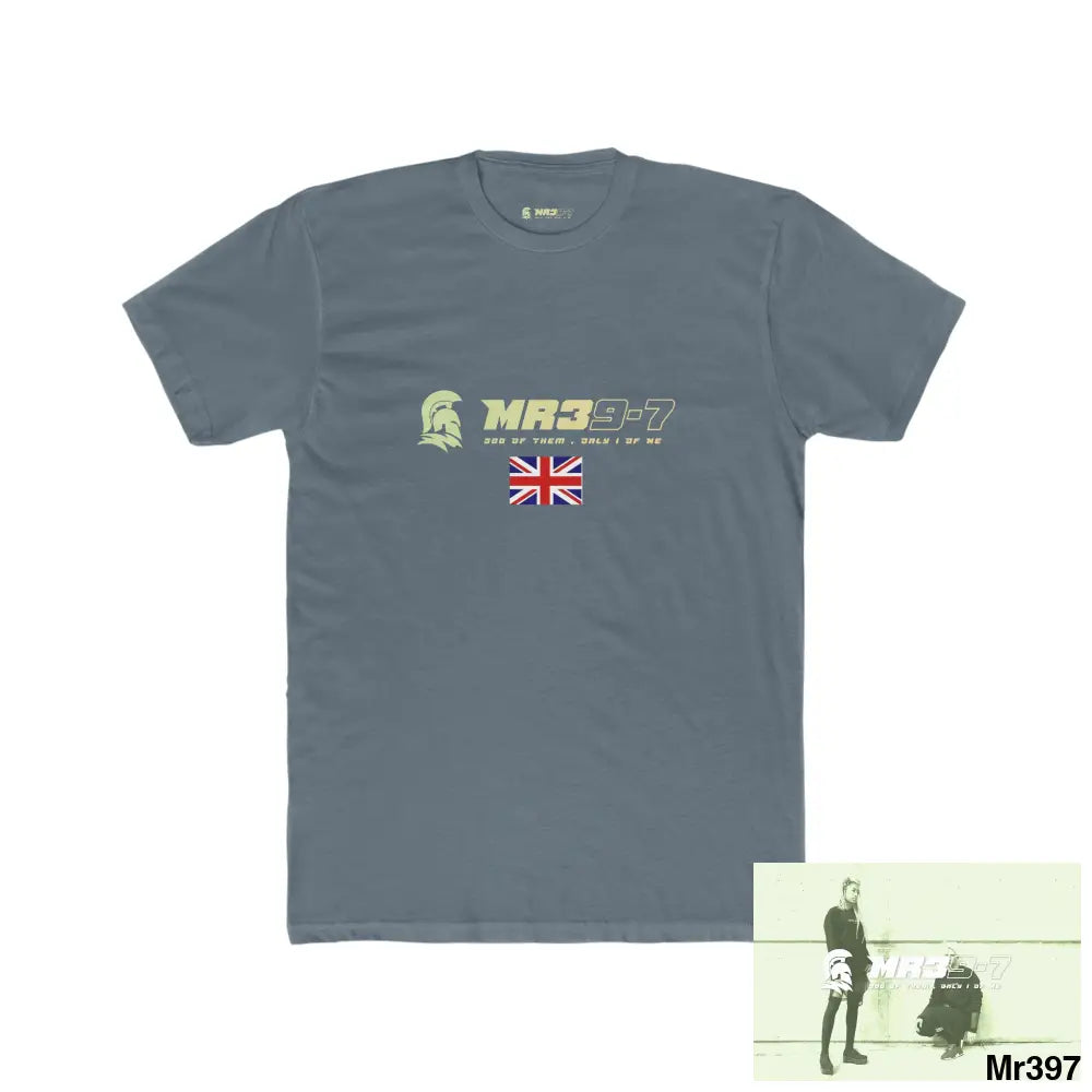 Mr39-7 Shropshire 2022-23 The Albanians Men’s Cotton Crew Tee Solid Indigo / S T-Shirt