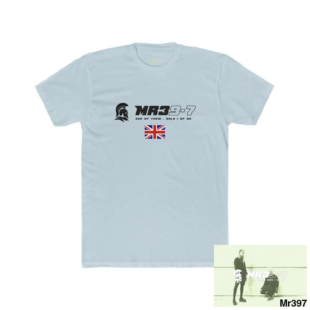 Mr39-7 Shropshire 2022-23 The Albanians Men’s Cotton Crew Tee Solid Light Blue / S T-Shirt