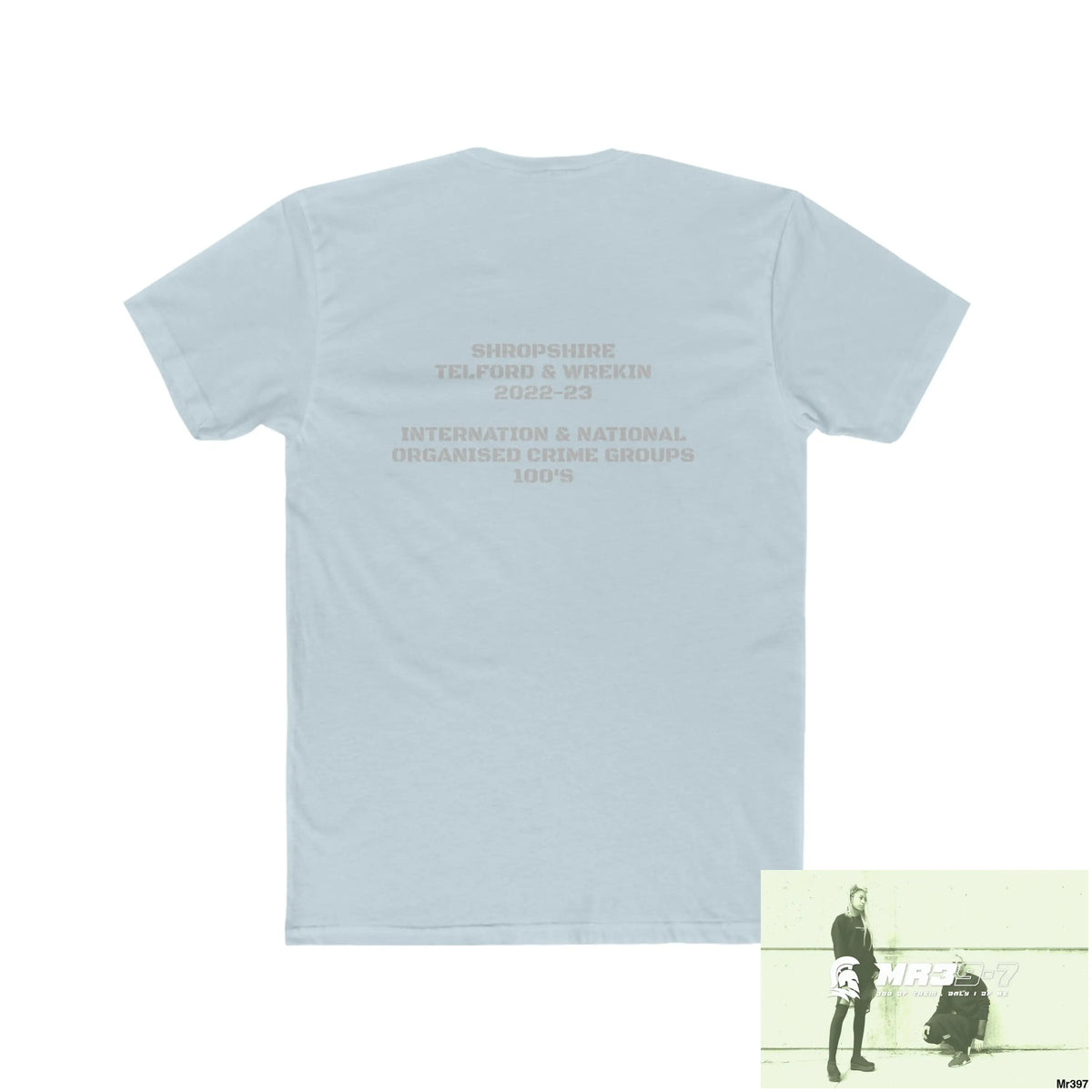 Mr39-7 Shropshire Telford & Wrekin 2022-23 National & International Organised Crime groups 100s Men’s Cotton Crew Tee