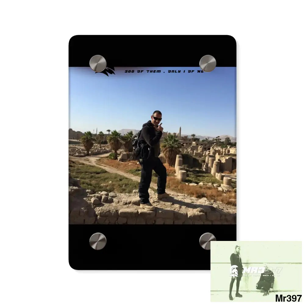 Mr39-7 Sparta Luxor Temples heading to Kenya • Acrylic Wall Art Panels 5’’ x 7’’ (Vertical) / 0.25’’ Home Decor