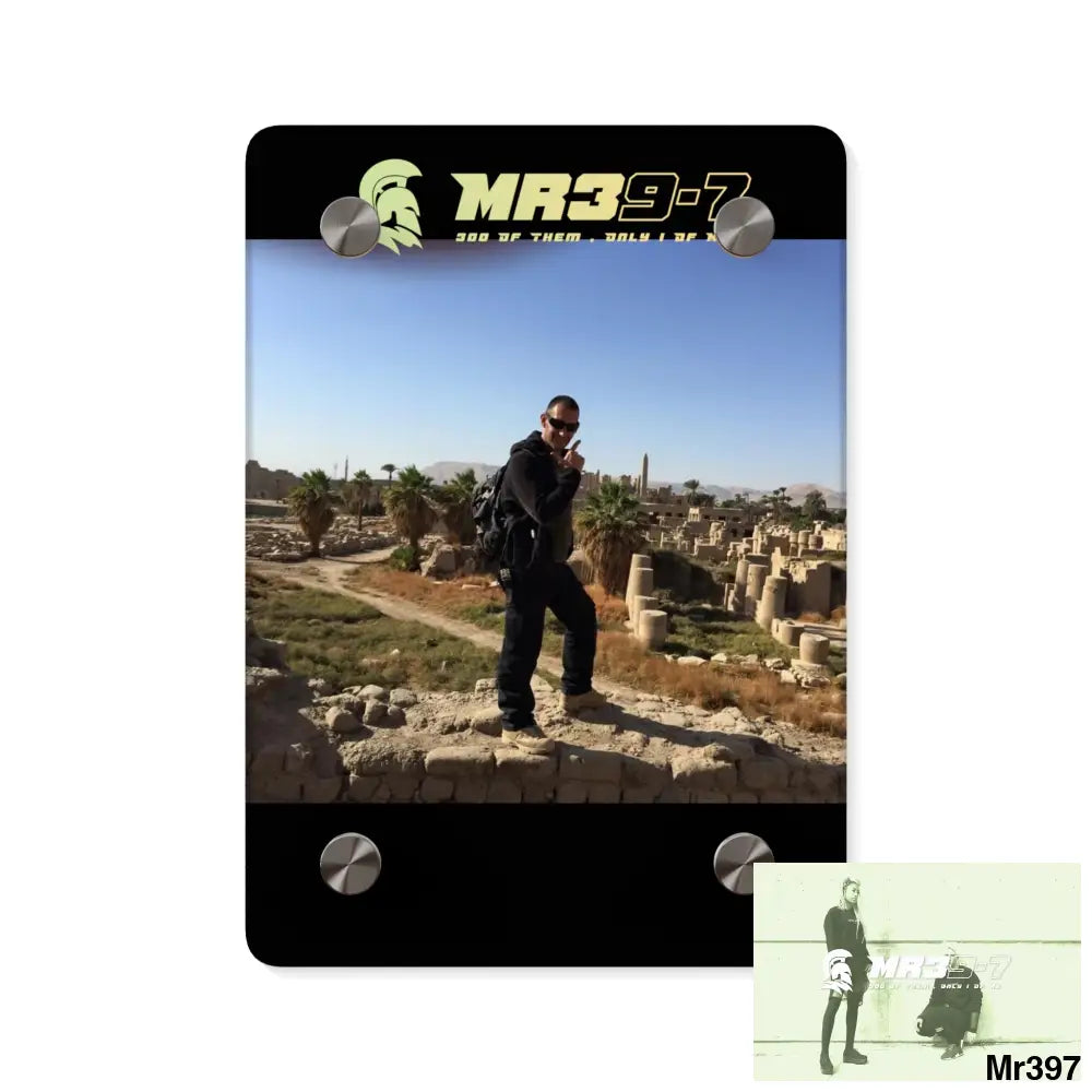 Mr39-7 Sparta Luxor Temples heading to Kenya • Acrylic Wall Art Panels 5’’ x 7’’ (Vertical) / 0.25’’ Home Decor