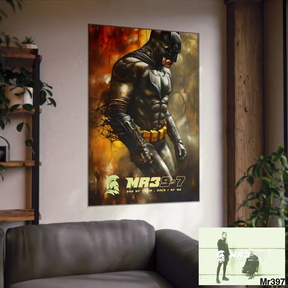MR39-7 Super Resolution Batpain Steampunk Graphic Matte Vertical Posters Poster