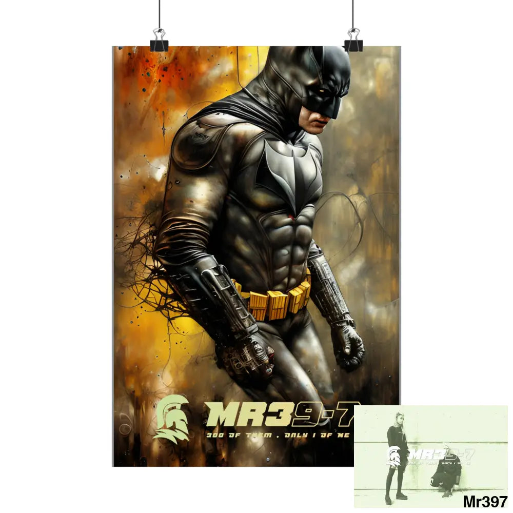 MR39-7 Super Resolution Batpain Steampunk Graphic Matte Vertical Posters Poster