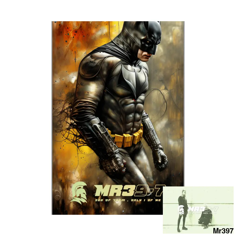 MR39-7 Super Resolution Batpain Steampunk Graphic Matte Vertical Posters Poster