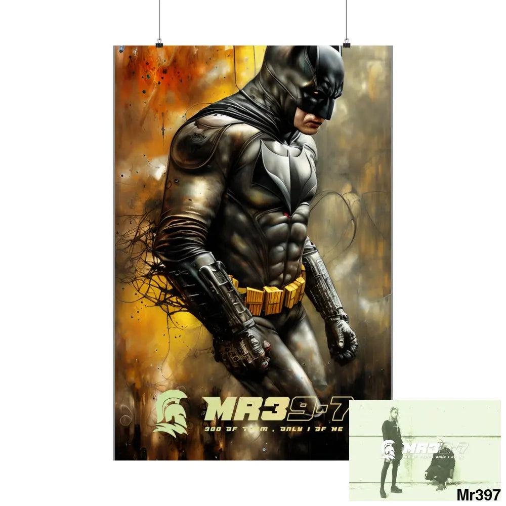 MR39-7 Super Resolution Batpain Steampunk Graphic Matte Vertical Posters Poster