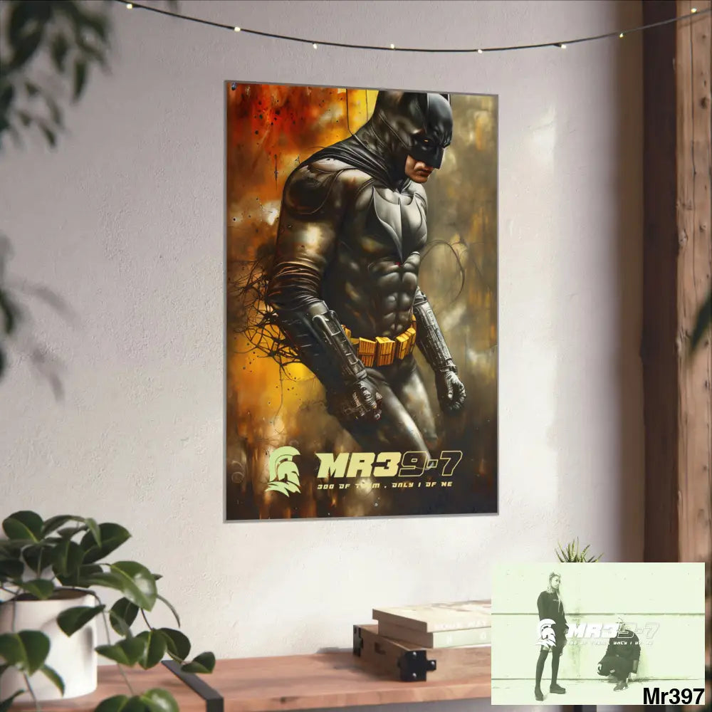 MR39-7 Super Resolution Batpain Steampunk Graphic Matte Vertical Posters Poster