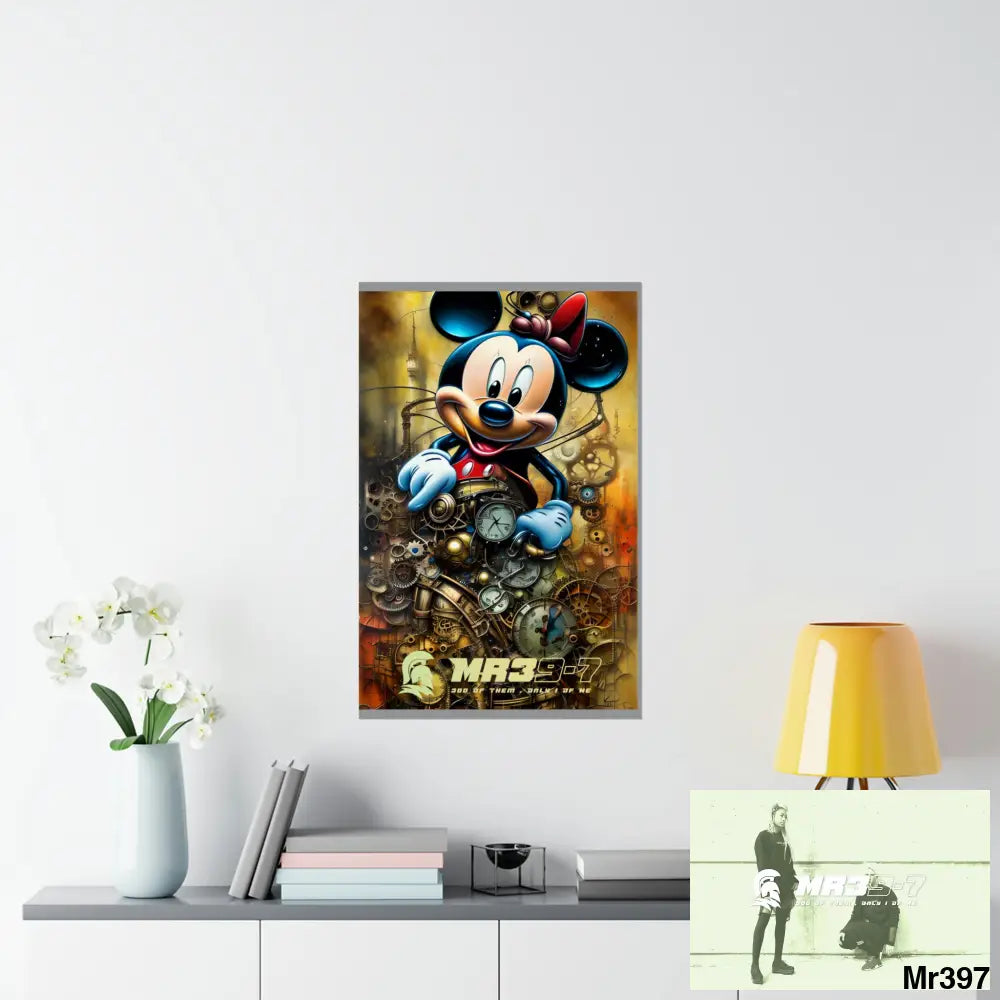 MR39-7 SuperResolution Micky Mouse Steampunk Graphic Matte Vertical Posters 22’’ x 34’’ / Matte Poster