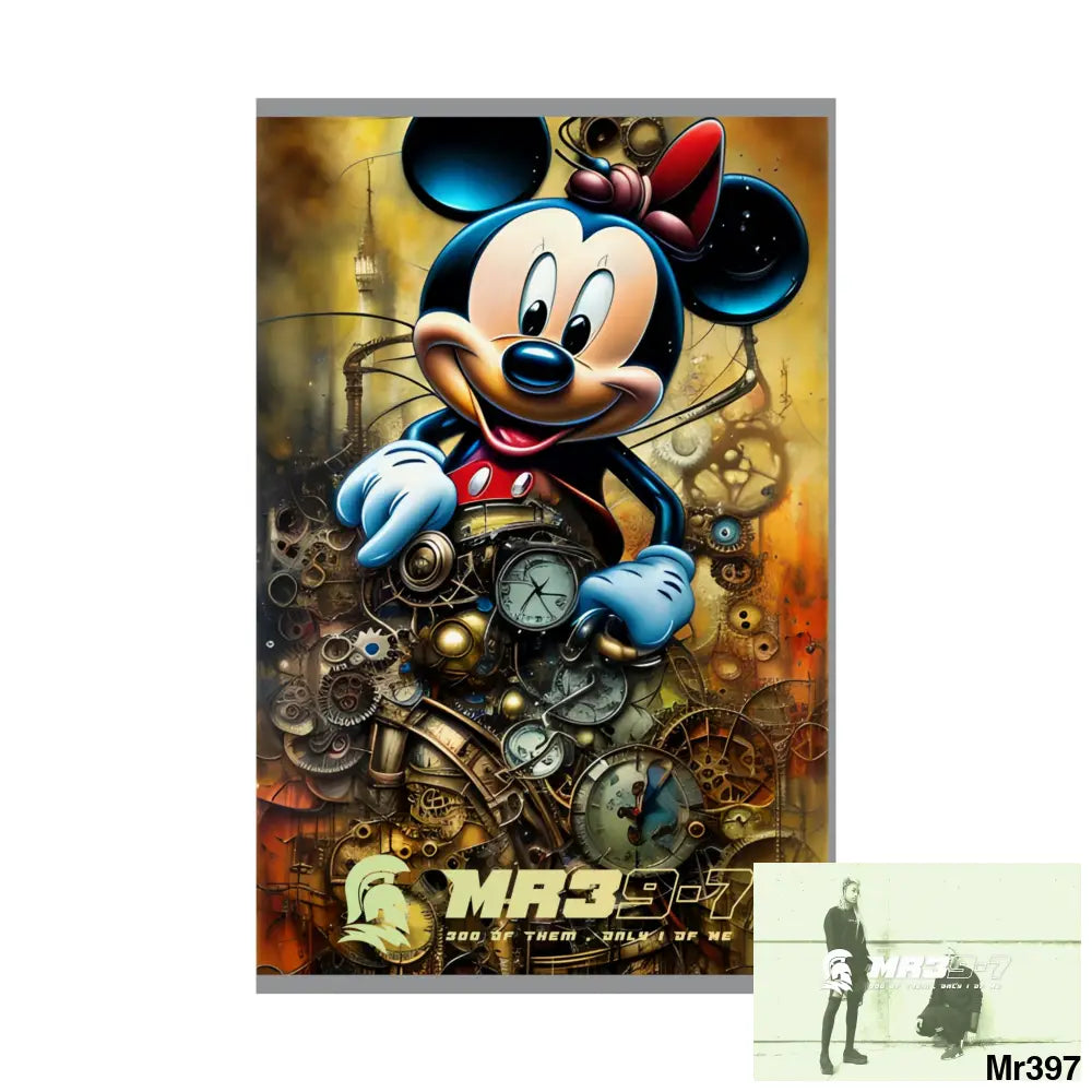 MR39-7 SuperResolution Micky Mouse Steampunk Graphic Matte Vertical Posters Poster
