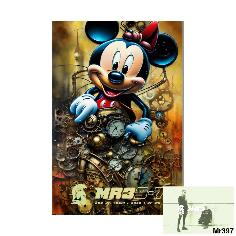 MR39-7 SuperResolution Micky Mouse Steampunk Graphic Matte Vertical Posters Poster