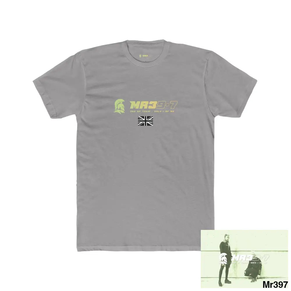 MR39-7 Tactical GB 2012 My work Colwyn Bay to and from Men’s Cotton Crew Tee Solid Light Grey / S T-Shirt