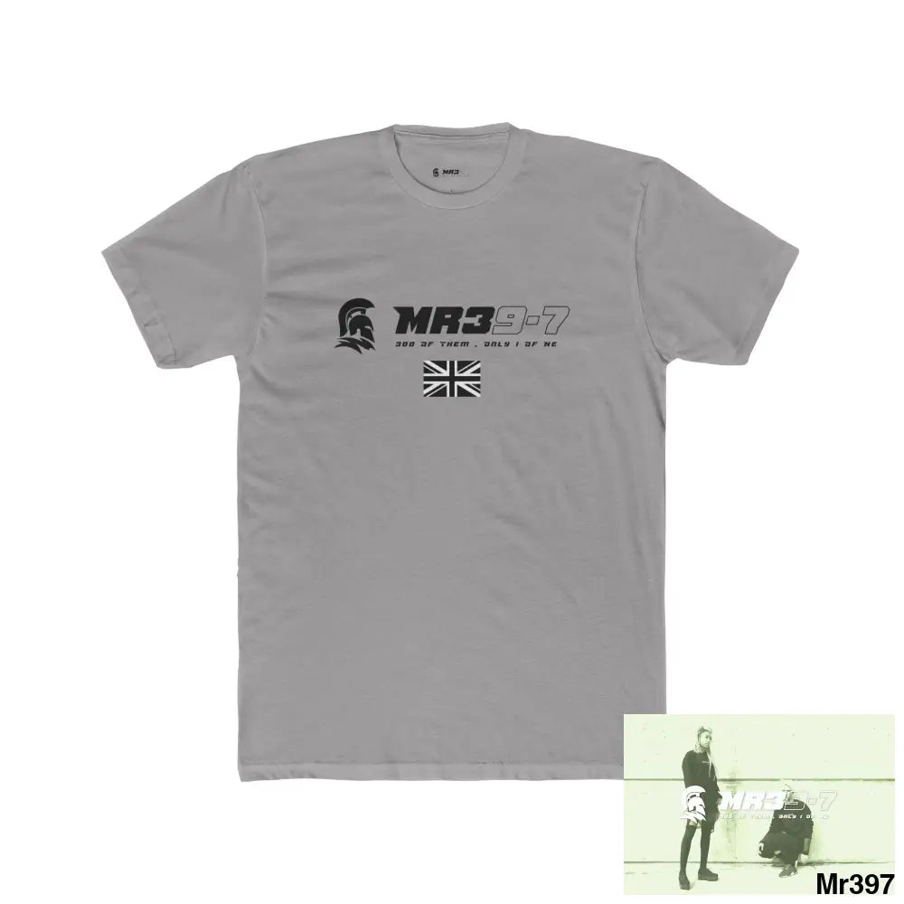 Mr39-7 Tactical GB 2012 My work Colwyn Bay to and from there Heavy Cotton Crew Tee Solid Light Grey / S T-Shirt