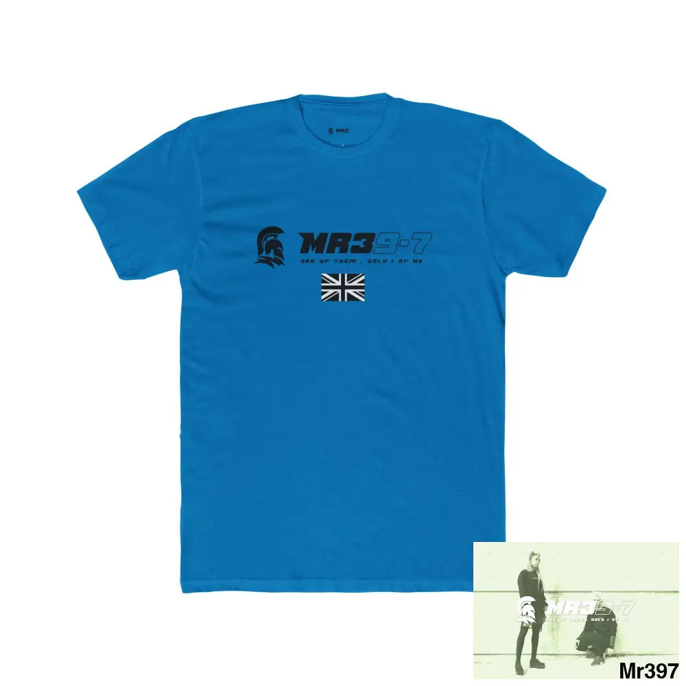Mr39-7 Tactical GB 2012 My work Colwyn Bay to and from there Heavy Cotton Crew Tee Solid Turquoise / S T-Shirt