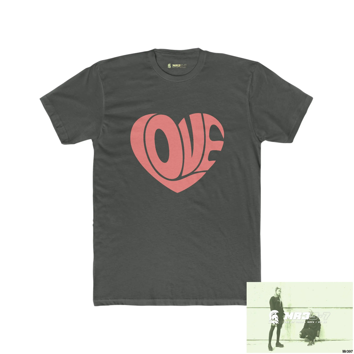 Mr39-7 Tactical Love Men’s Cotton Crew Tee Solid Heavy Metal / XS T-Shirt