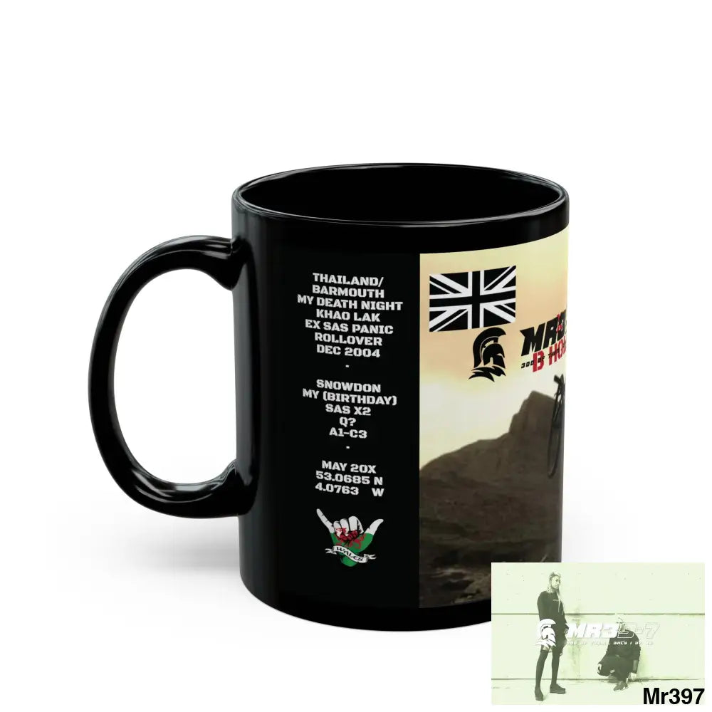Mr39-7 Tactical SAS Roll over Death night 04/ 20X Strike B Done MT Snowdon 11oz Black Mug GB / Thailand/ Bermo /Snowdon