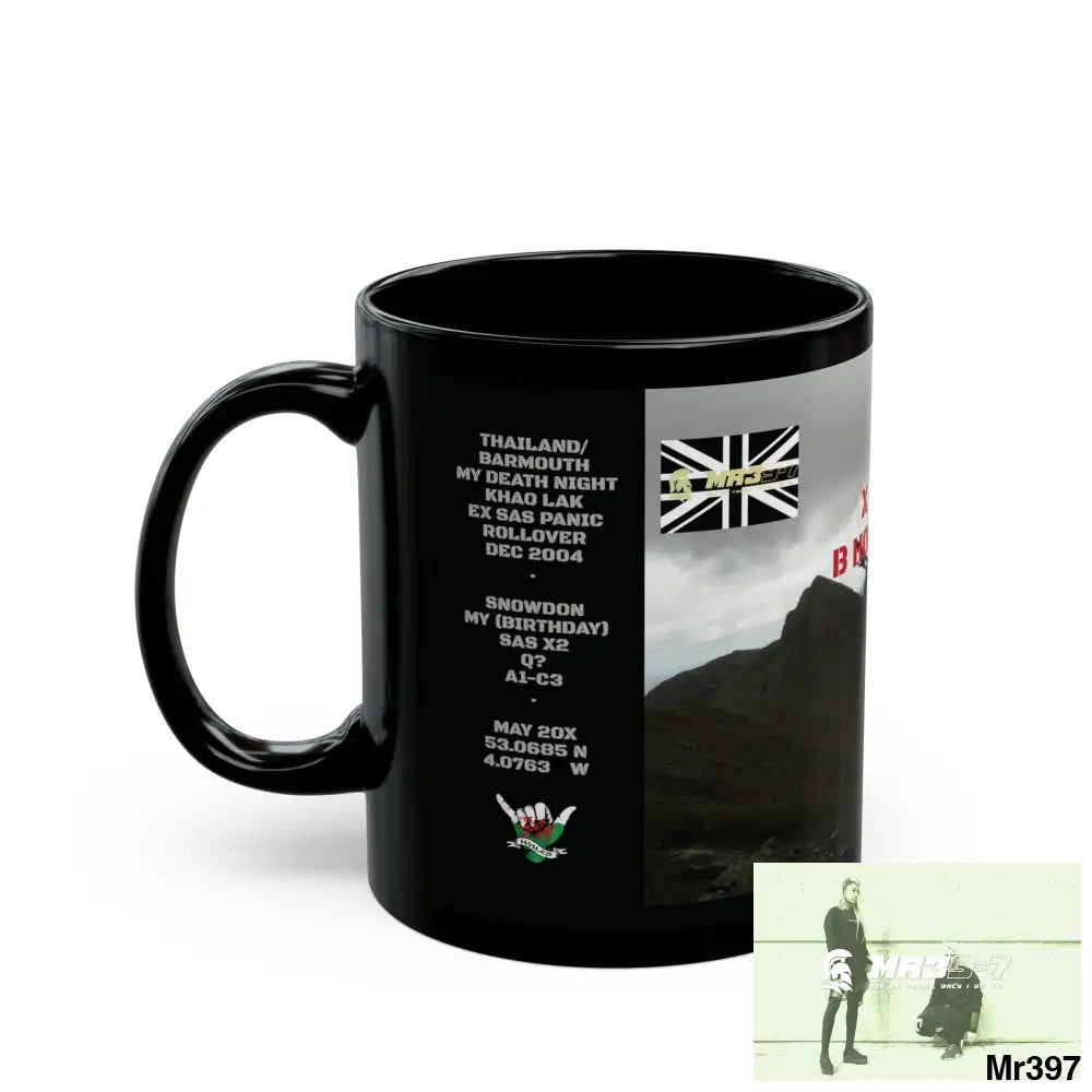 Mr39-7 Tactical SAS Roll over Death night 04/ 20X Strike B Done MT Snowdon 11oz Black Mug GB / Thailand/ Bermo /Snowdon